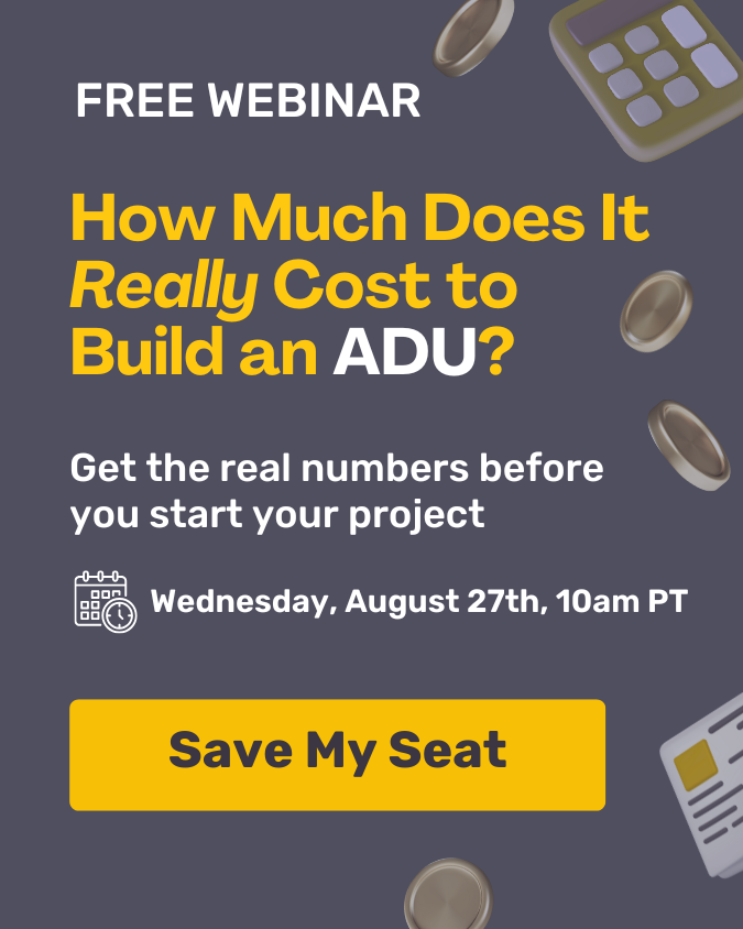 Maxable Webinar How Much Does It Cost To Build an ADU