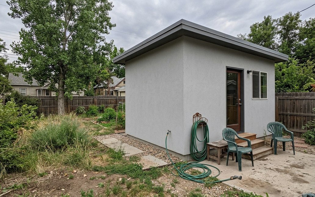 Detached ADU in a Colorado backyard